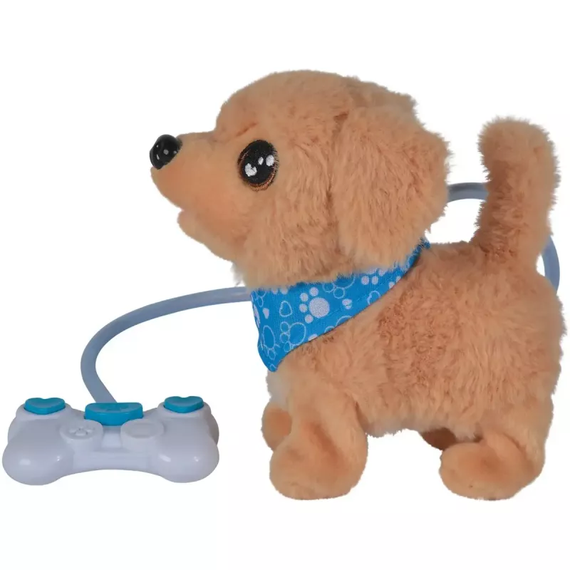 Simba ChiChi LOVE Loomy zelta retrīvera mīkstā rotaļlieta, 20 cm, bēšā un rozā krāsā