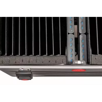 Portable device management cart Parat 20872015116 Melns Floor placement for Laptops and Tablets