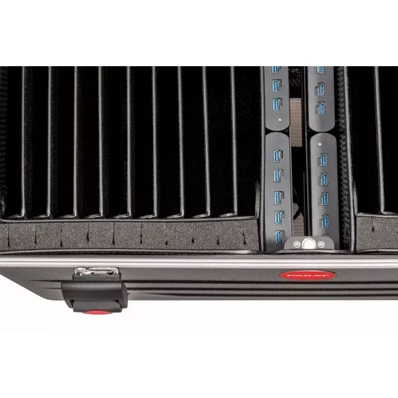 Portable device management cart Parat 20872015116 Melns Floor placement for Laptops and Tablets