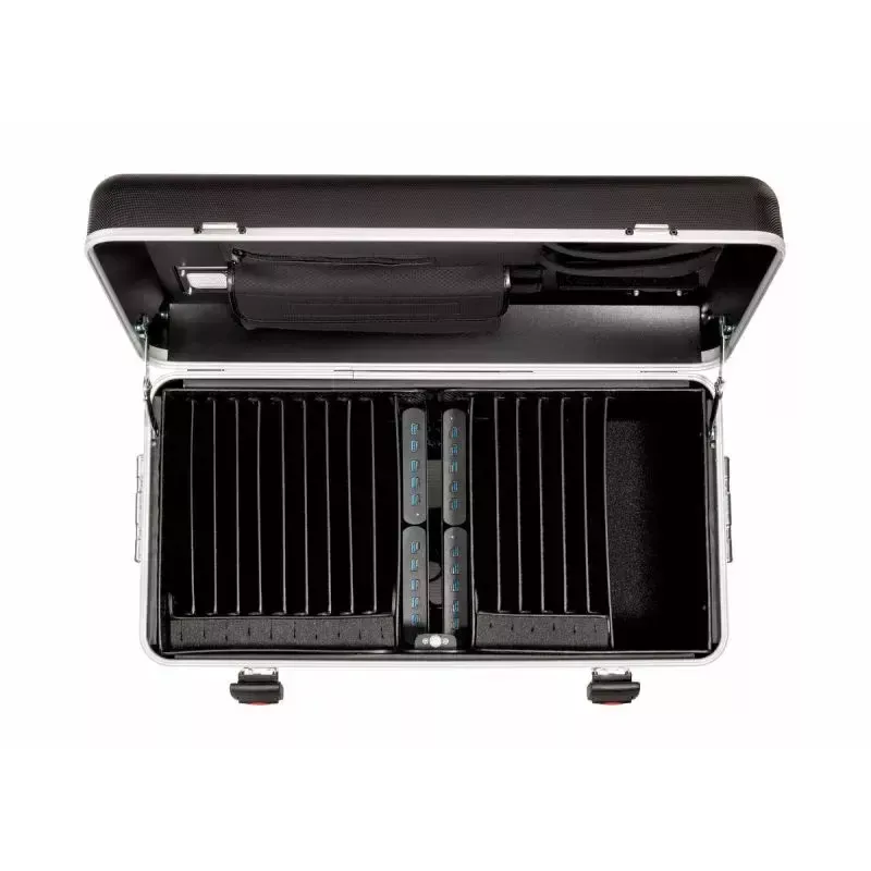 Portable device management cart Parat 20872015116 Melns Floor placement for Laptops and Tablets