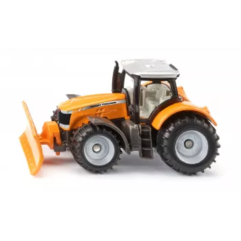 Siku Massey Ferguson ar sniega tīrītāju traktora modelis Salikts