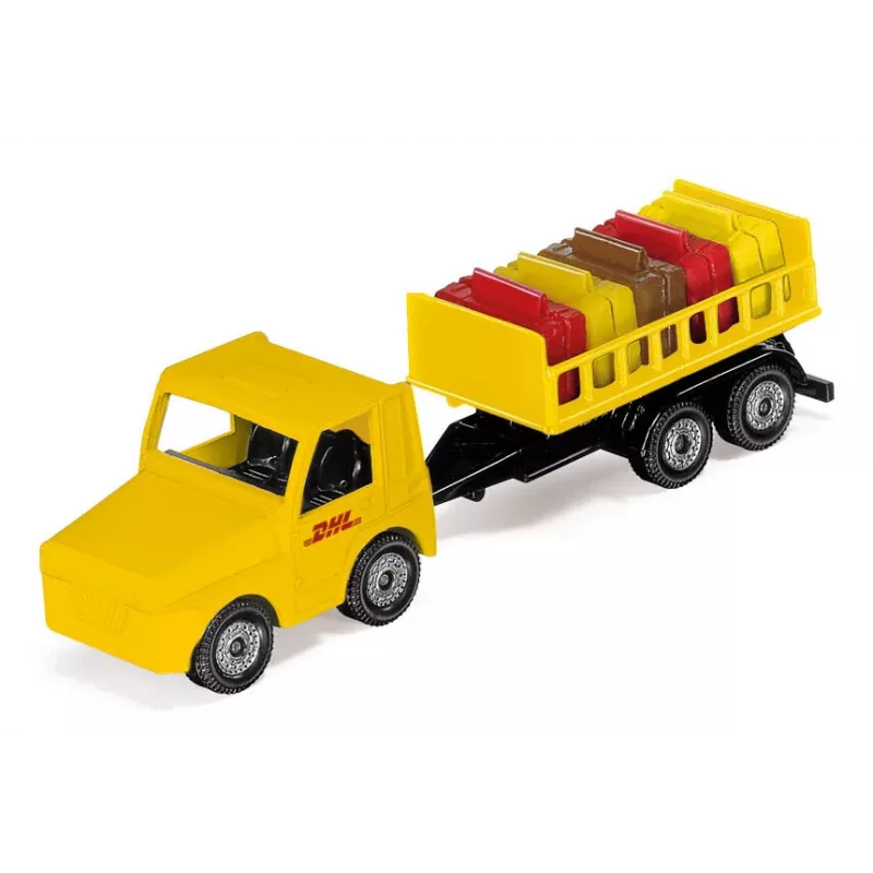 Siku DHL kravas lidmašīna ar piederumiem, salikta