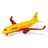 Siku DHL kravas lidmašīna ar piederumiem, salikta