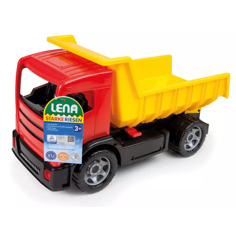 Truck Lena GIGA TRUCKS pašizgāzējs zils sarkans sortimentā