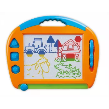 Bērnu magnētiskā zīmēšanas tāfele Simm Spielwaren Colour magic drawing board big