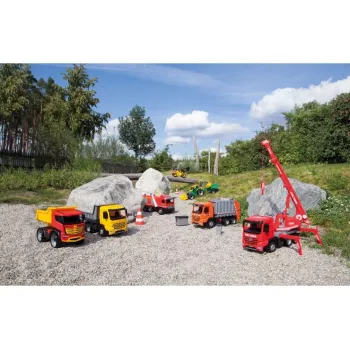 Traktors Lena GIGA TRUCKS ZL-02080 ar priekšējo iekrāvēju un ekskavatoru