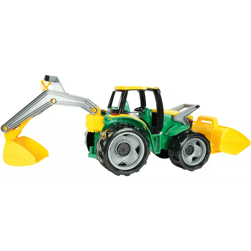 Traktors Lena GIGA TRUCKS ZL-02080 ar priekšējo iekrāvēju un ekskavatoru