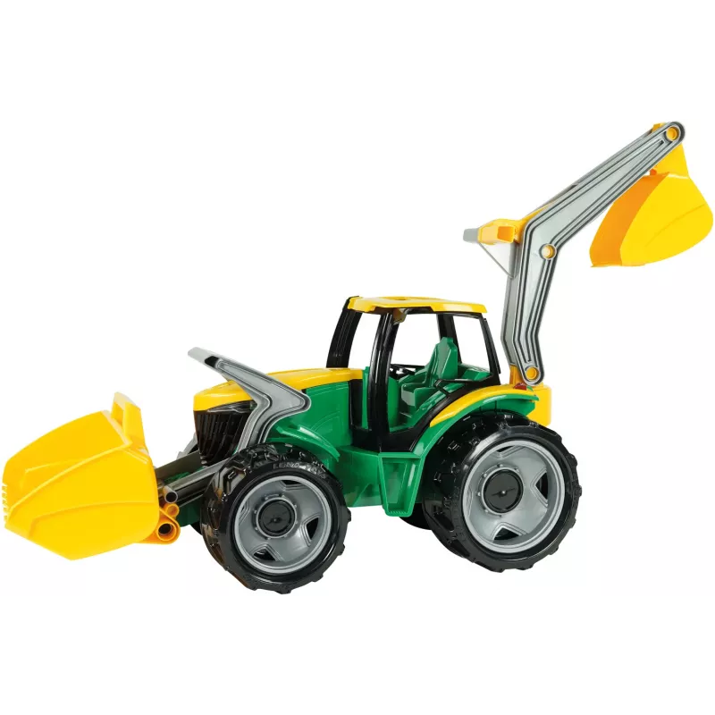 Traktors Lena GIGA TRUCKS ZL-02080 ar priekšējo iekrāvēju un ekskavatoru