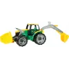 Traktors Lena GIGA TRUCKS ZL-02080 ar priekšējo iekrāvēju un ekskavatoru