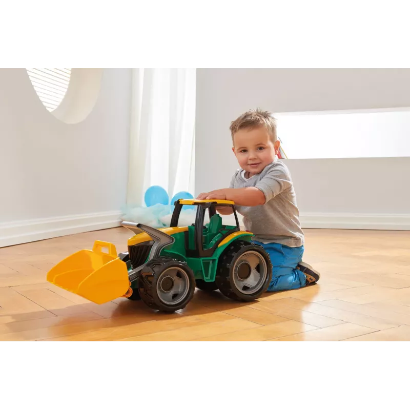 Traktors Lena GIGA TRUCKS ZL-02080 ar priekšējo iekrāvēju un ekskavatoru