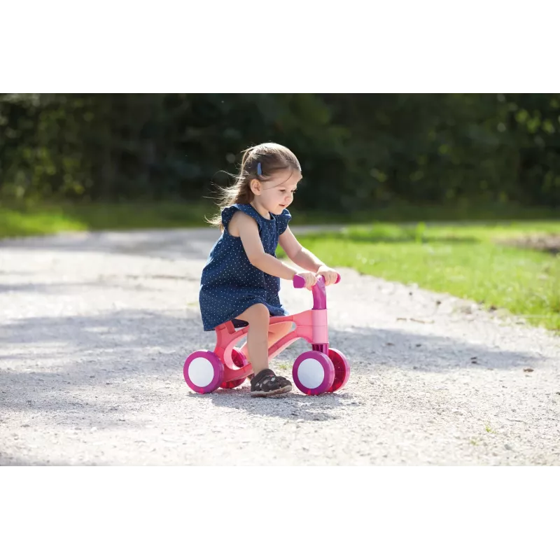 Četru riteņu skrejritenis LENA My First Scooter, rožains