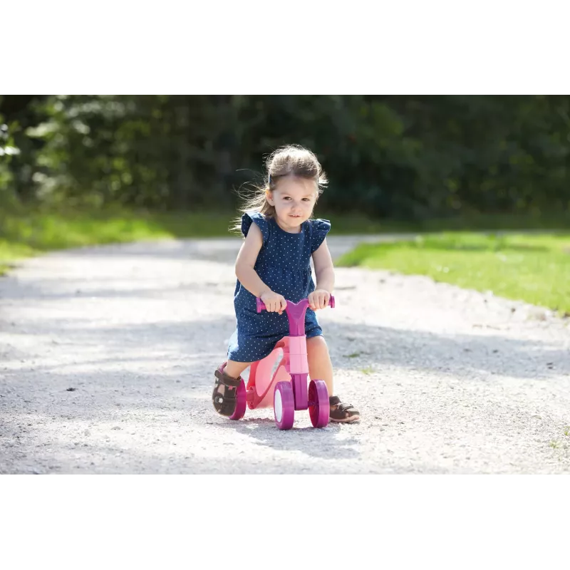 Četru riteņu skrejritenis LENA My First Scooter, rožains