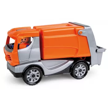 Lena Truckies atkritumu mašīna, Kravas automašīna, 2 gadi, Plastmasa, Pelēka, Oranža