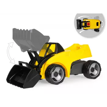 Iekrāvējs Lena GIGA TRUCKS 02145 Plastmasa Tērauds Melns Dzeltens