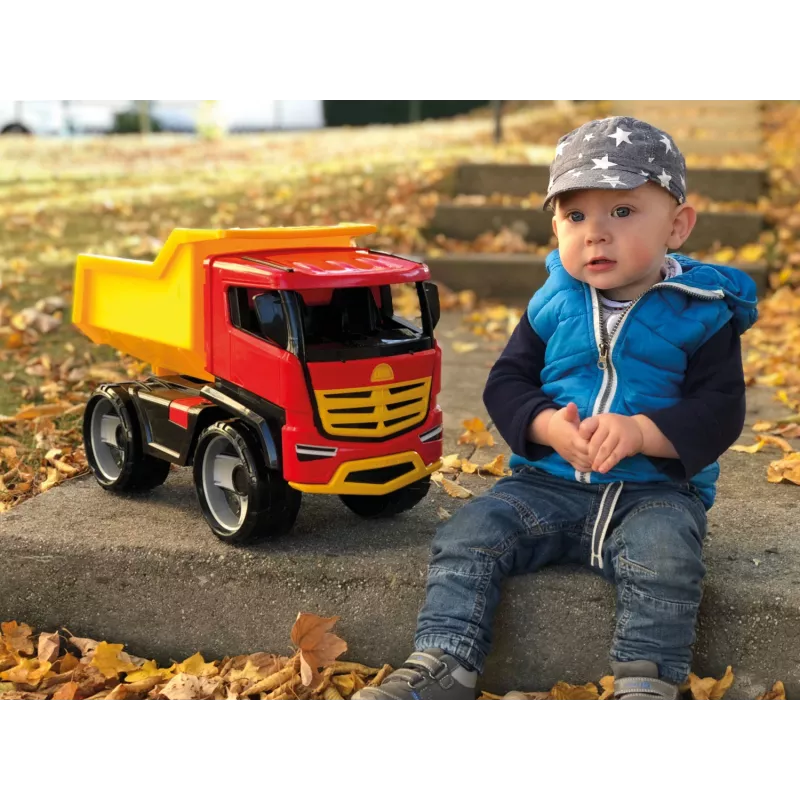 LENA GIGA TRUCKS pašizgāzējs Titan, kravas automašīna, 3 gadi, plastmasa, daudzkrāsains