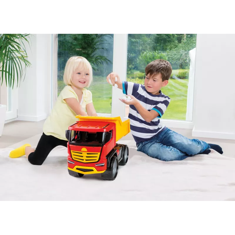 LENA GIGA TRUCKS pašizgāzējs Titan, kravas automašīna, 3 gadi, plastmasa, daudzkrāsains