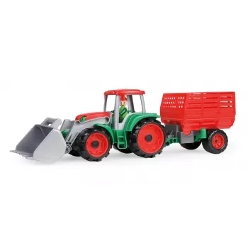 Rotaļu traktors ar siena piekabi Lena Truxx 04428 atvērta kaste – plastmasas rotaļu komplekts