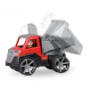Dump truck Lena TRUXX 29cm Rubber Steel pelēka Red