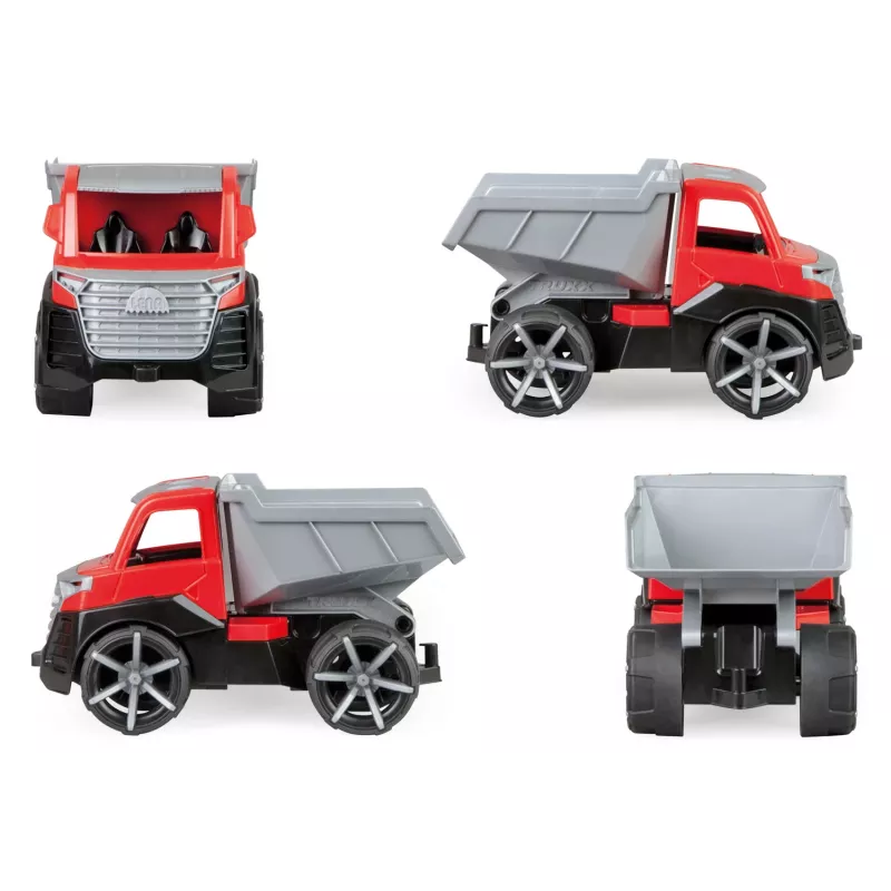 Dump truck Lena TRUXX 29cm Rubber Steel pelēka Red