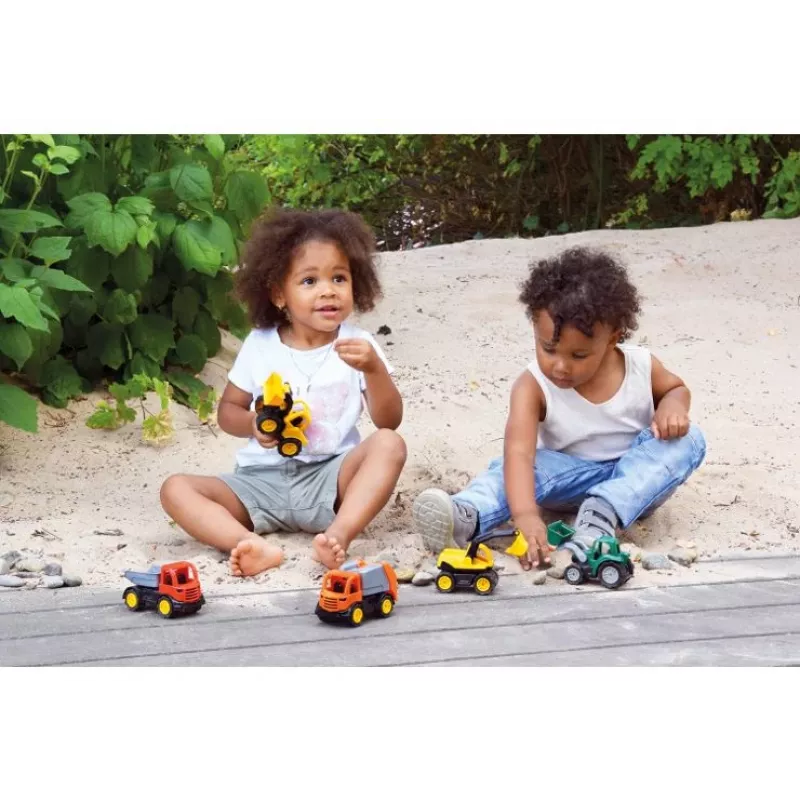 Rotaļu atkritumu mašīna Lena 01264 — metāla un plastmasas bērnu rotaļlieta, daudzkrāsaina, no 1,5 gadiem
