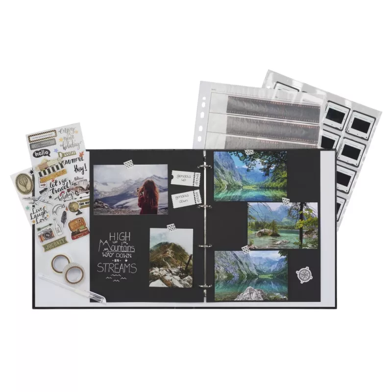 Hama Negative ring binder A4 Melns Storage Binder 290x325mm