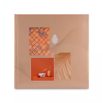 Hama Singo II fotoalbums Terakotas krāsa 100 loksnes Grāmatas iesējums