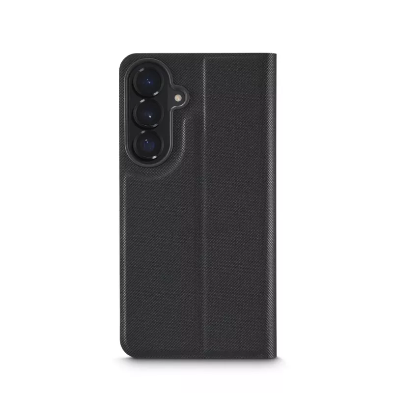 HAMA folio mobilā tālruņa maciņš 17 cm (6,7 collu) ekrāniem — saderīgs ar Samsung Galaxy S26+, melns, 2 karšu kabatiņas, galda statīvs