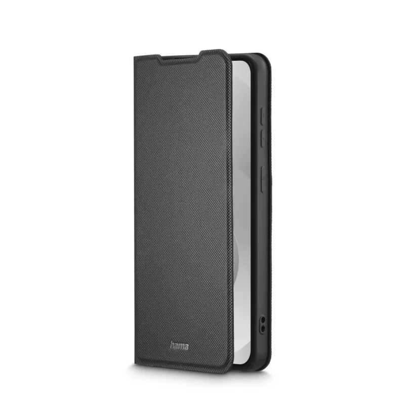 HAMA folio mobilā tālruņa maciņš 17 cm (6,7 collu) ekrāniem — saderīgs ar Samsung Galaxy S26+, melns, 2 karšu kabatiņas, galda statīvs