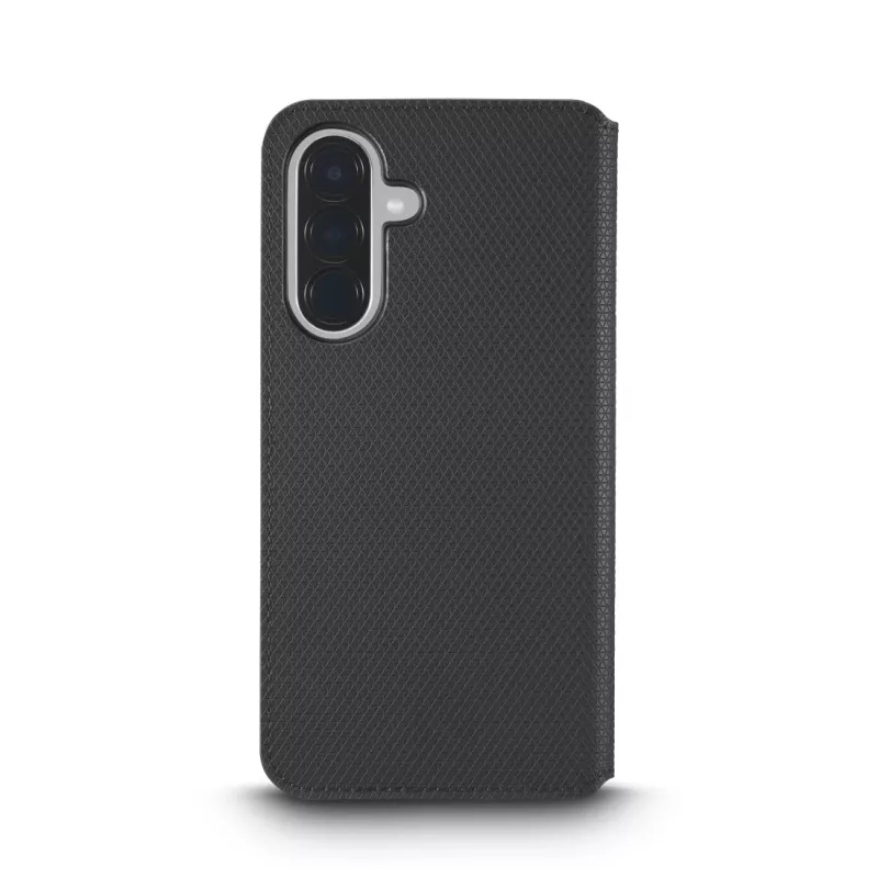 Mobilā tālruņa vāciņš balta diamonds 00039091 — grāmatiņas tipa plāns folija apvalks Samsung Galaxy A57 5G, melns