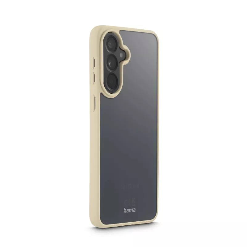 HAMA Frame Protect mobilā tālruņa vāciņš Samsung Galaxy A57 5G — pārsega tips, piemērots 6,7 collu (17 cm) ekrānam, smilškrāsas caurspīdīgs