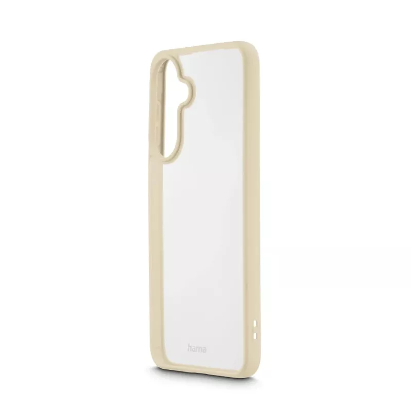 HAMA Frame Protect mobilā tālruņa vāciņš Samsung Galaxy A57 5G — pārsega tips, piemērots 6,7 collu (17 cm) ekrānam, smilškrāsas caurspīdīgs