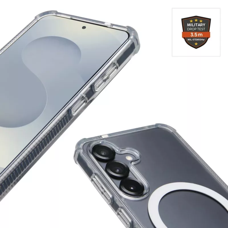 Mobilā tālruņa vāciņš HAMA Extreme Protect Samsung Galaxy S25 FE, 17 cm (6,7 collas), caurspīdīgs