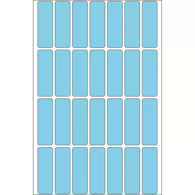 Universālas uzlīmes HERMA 13x40 mm zilas papīra matētas rakstīšanai ar roku