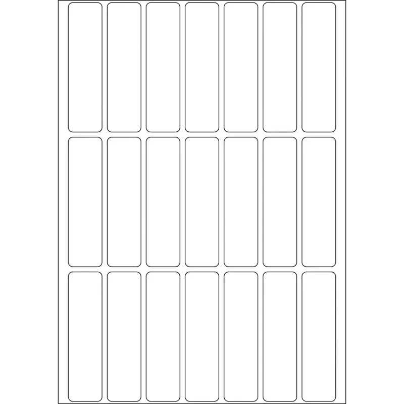 Universālas uzlīmes HERMA 13x50 mm balta papīra matētas ar roku rakstāmas