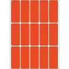 HERMA 2412 daudzfunkciju uzlīmes 20x50 mm sarkans papīrs matēts rokrakstam