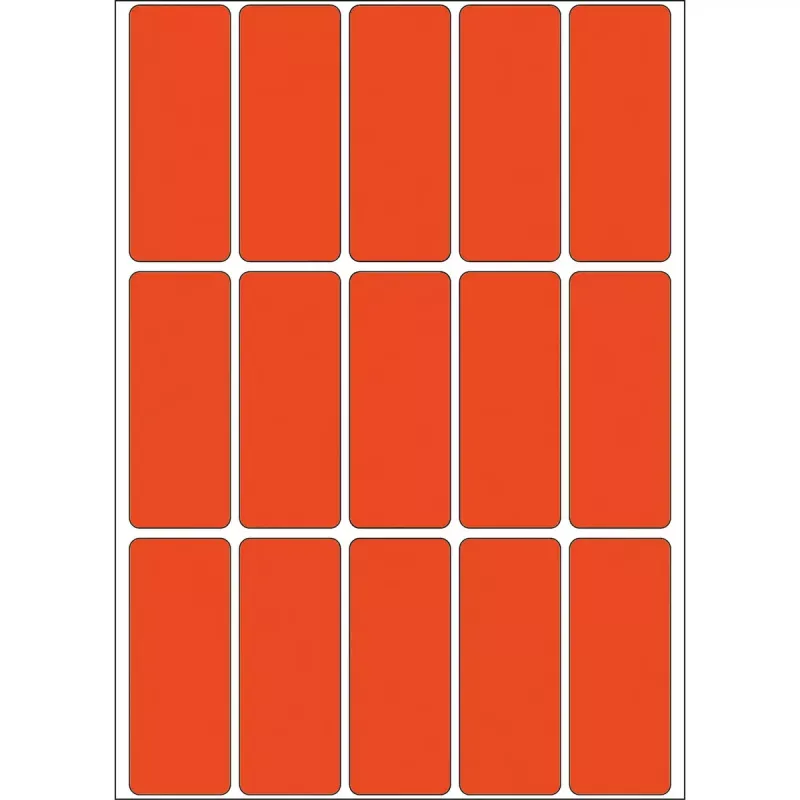 HERMA 2412 daudzfunkciju uzlīmes 20x50 mm sarkans papīrs matēts rokrakstam
