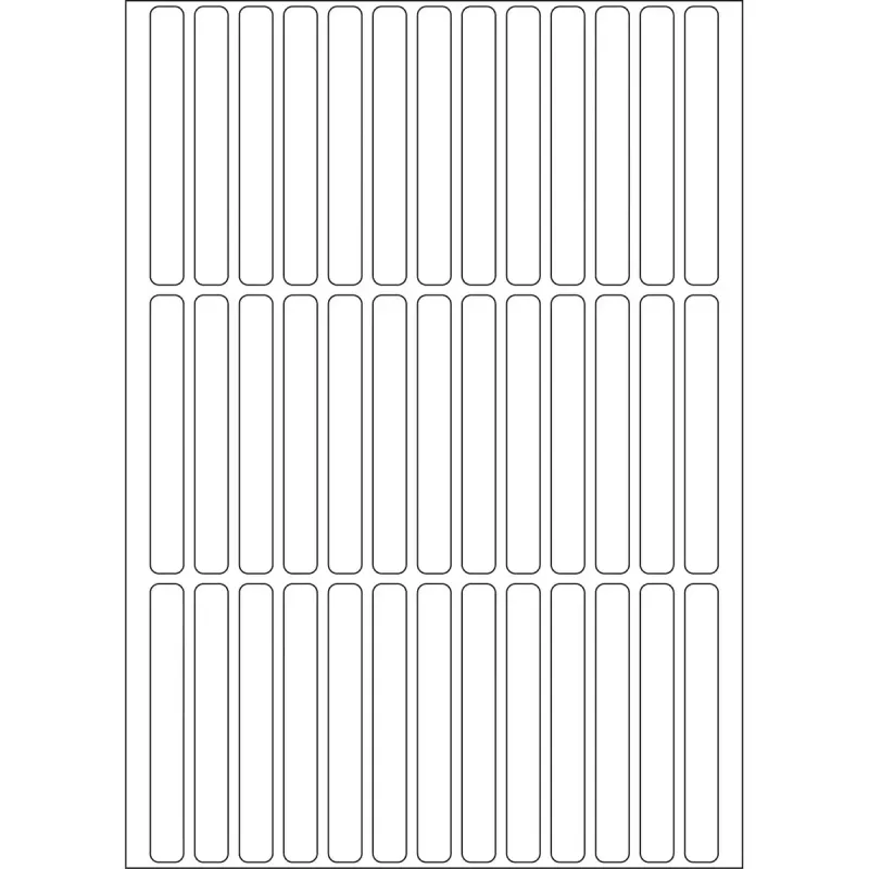 Universālas etiķetes HERMA 6x50 mm balts papīrs matēts 1248 gab.