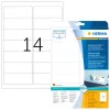 Pārvietojamas adrešu uzlīmes HERMA 99,1x38,1 mm balta 350 gab.