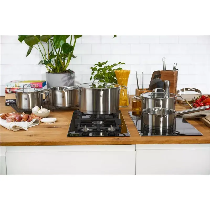 ZWILLING Multi Pot TrueFlow 66920-004-0 — nerūsējošā tērauda katls ar stikla vāku, piemērots mazgāšanai trauku mašīnā un lietošanai cepeškrāsnī, derīgs halogēnām plīts virsmām