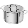 ZWILLING Multi Pot TrueFlow 66920-004-0 — nerūsējošā tērauda katls ar stikla vāku, piemērots mazgāšanai trauku mašīnā un lietošanai cepeškrāsnī, derīgs halogēnām plīts virsmām