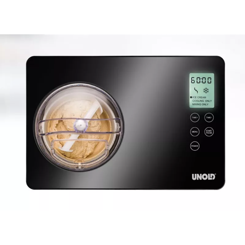 Unold 48845 saldējuma aparāts Kompresora saldējuma aparāts 2 L 180 W Melna, Nerūsējošais tērauds
