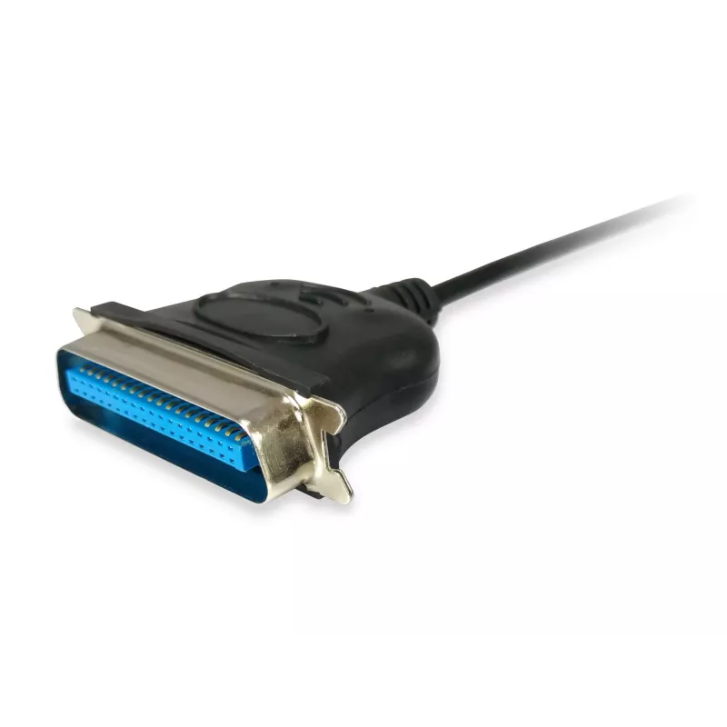 Equip USB uz paralēlā porta adaptera kabelis, melns, USB A, Centronics 36, 60 g, 1 gab., 175 mm