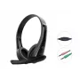 Vadu austiņas CONCEPTRONIC POLONA06B3T, stereo 3.5 mm, trokšņu slāpējošs mikrofons, supraaurālas, 20–20000 Hz, 1,8 m kabelis, melnas
