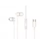 Vadu ievietojamās austiņas CONCEPTRONIC BRENDAN03W — USB-C, 20–20000 Hz, 1,2 m kabelis, balts