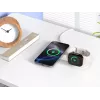 Conceptronic GORGON04W 2-in-1 salokāma magnētiska Qi2 25 W bezvadu lādētājs