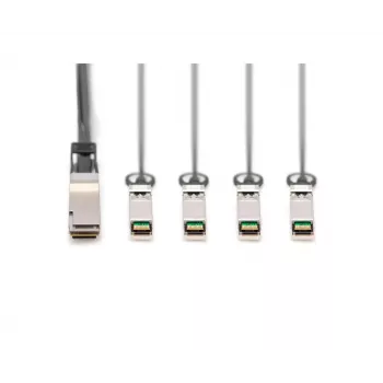 Digitus 40G QSFP+ uz 4×SFP+ tiešā savienojuma kabelis 2 m