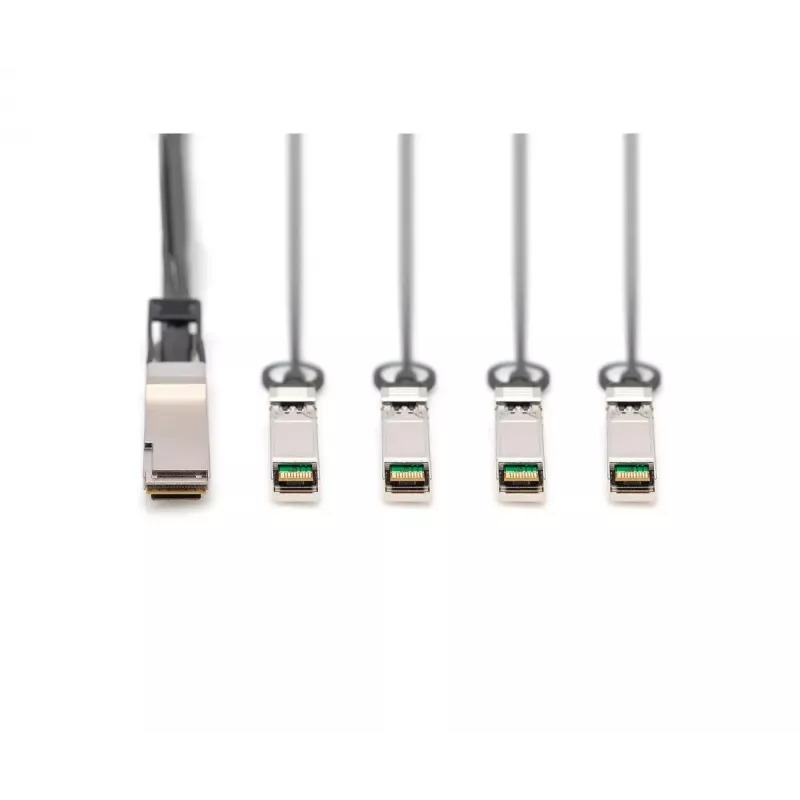 Digitus 40G QSFP+ uz 4×SFP+ tiešā savienojuma kabelis 2 m