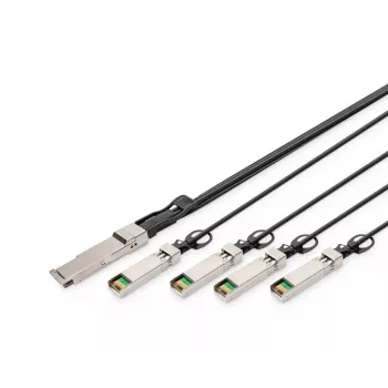 Digitus 40G QSFP+ uz 4×SFP+ tiešā savienojuma kabelis 2 m