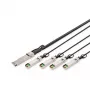 Digitus 40G QSFP+ uz 4×SFP+ tiešā savienojuma kabelis 2 m