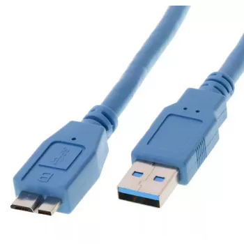 USB kabelis Helos 014688 USB 3.2 Gen 1 1m Zils